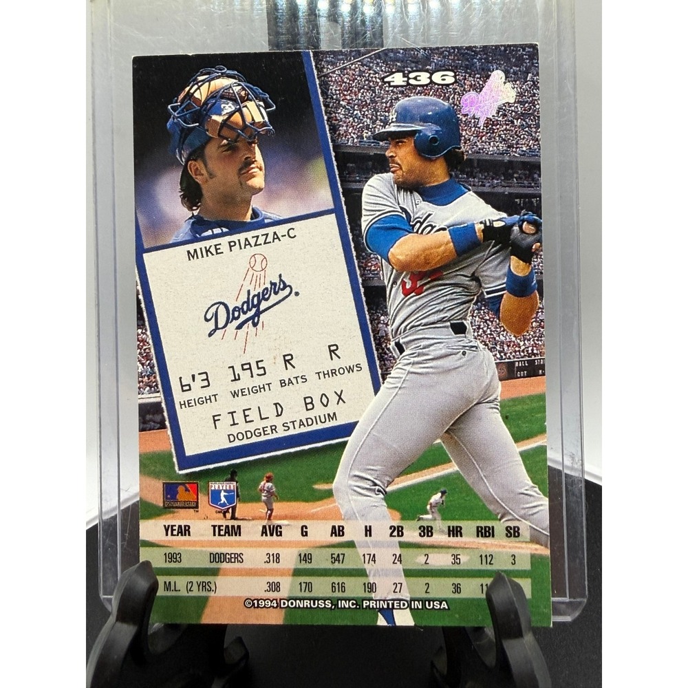 1994 Leaf #436 Mike Piazza Dodgers